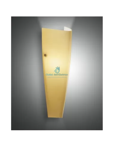 Fabas 2523-21-125 Dedalo amber wall light 1xe27 75w 36cm wall